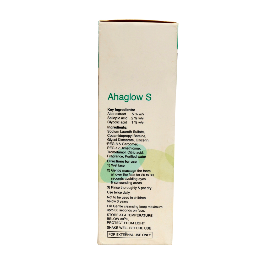 AHAGLOW S FOAMING FACE WASH
