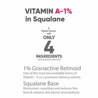 COSIQ Vitamin A-1% Granactive Retinoid in Squalane (Pack 2)